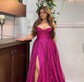 A-line Cowl Neck Tulle Prom Dresses With Ruched