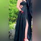 A-line Cowl Neck Tulle Prom Dresses With Ruched