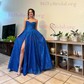 A-line Cowl Neck Tulle Prom Dresses With Ruched