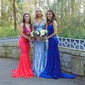 Mermaid V-neck Sparkly Velvet Sequin Prom Dresses