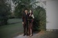 Sheath/Column V-neck Satin Prom Dresses With Appliques
