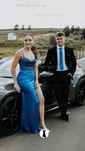 Sheath/Column Cowl Neck Satin Corset Prom Dresses With Beading