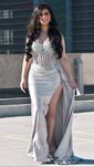 Sheath/Column Sweetheart Satin Corset Prom Dresses With Appliques