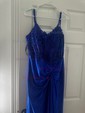 Sheath/Column V-neck Satin Corset Prom Dresses With Appliques