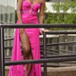 Sheath/Column V-neck Satin Floor-length Corset Prom Dresses With Ruched