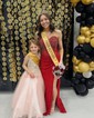 Sheath/Column Strapless Sparkly Sequin Prom Dresses With Beading