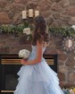 Princess Sweetheart Tulle Ruffle Prom Dresses With Appliques