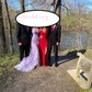 Mermaid Scoop Neck Backless Tulle Prom Dresses With Appliques