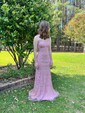 Mermaid Scoop Neck Tulle Beaded Prom Dresses With Appliques