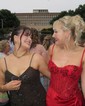 Sheath/Column Sweetheart Satin Corset Prom Dresses With Appliques