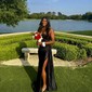Sheath/Column Sweetheart Satin Corset Prom Dresses With Appliques