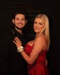 Sheath/Column Sweetheart Satin Corset Prom Dresses With Appliques