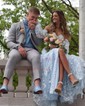 Ball Gown Sweetheart Lace Puff Sleeve Corset Prom Dresses