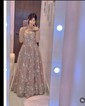 Ball Gown Square Neck Lace Floor-length Floral Prom Dresses