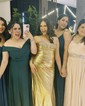 Sparkly Mermaid Strapless Metallic Prom Dresses With Beading