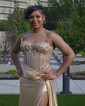 Sheath/Column Sweetheart Satin Corset Prom Dresses With Appliques