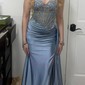 Sheath/Column Sweetheart Satin Corset Prom Dresses With Appliques