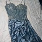 Sheath/Column Sweetheart Satin Corset Prom Dresses With Appliques