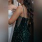 Mermaid Strapless Sparkly Velvet Sequin Prom Dresses