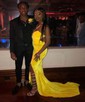 Black Mermaid Strapless Velvet Prom Dresses With Split