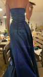 Sheath/Column Strapless Satin Prom Dresses With Ruched