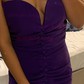Mermaid Strapless Satin Prom Dresses With Ruched