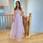 Ball Gown Strapless Tulle Prom Dresses With Appliques