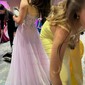 Ball Gown Strapless Tulle Prom Dresses With Appliques