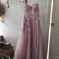 Ball Gown Strapless Tulle Prom Dresses With Appliques