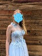 Ball Gown One Shoulder Tulle Prom Dresses With Appliques
