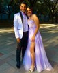 Ball Gown One Shoulder Tulle Prom Dresses With Appliques
