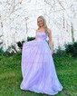 Ball Gown Sweetheart Tulle Floor-length Corset Prom Dresses