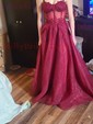 Ball Gown Sweetheart Tulle Corset Prom Dresses With Appliques