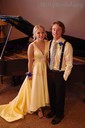 Ball Gown/Princess Sweep Train V-neck Satin Sleeveless Simple Prom Dress