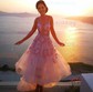 Elegant Skater Organza Asymmetrical Homecoming Dresses