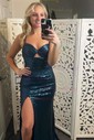 Mermaid Sweetheart Sparkly Sequin Prom Dresses