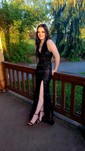 Mermaid V-neck Sparkly Sequin Backless Prom Dresses