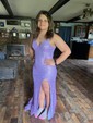 Mermaid V-neck Sparkly Sequin Backless Prom Dresses