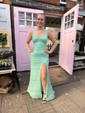 Mermaid V-neck Sparkly Sequin Backless Prom Dresses