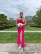 Mermaid Scoop Neck Sparkly Velvet Sequin Prom Dresses