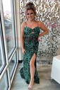 Mermaid Sweetheart Sparkly Velvet Sequin Prom Dresses