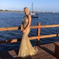 Mermaid Halter Backless Sparkly Sequin Prom Dresses