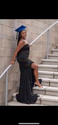 Sheath/Column Sweep Train V-neck Stretch Crepe Split Front Prom Dresses