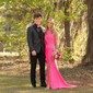 Trumpet/Mermaid One Shoulder Stretch Crepe Sweep Train Prom Dresses With Ruched