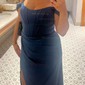 Sheath/Column Off-the-shoulder Stretch Crepe Floor-length Prom Dresses With Ruffles