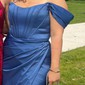 Sheath/Column Off-the-shoulder Stretch Crepe Floor-length Prom Dresses With Ruffles