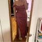 Sheath/Column Off-the-shoulder Stretch Crepe Floor-length Prom Dresses With Ruffles