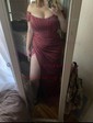 Sheath/Column Off-the-shoulder Stretch Crepe Floor-length Prom Dresses With Ruffles
