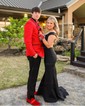 Trumpet/Mermaid Off-the-shoulder Stretch Crepe Sweep Train Prom Dresses