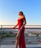 Sheath/Column Off-the-shoulder Stretch Crepe Prom Dresses With Ruched